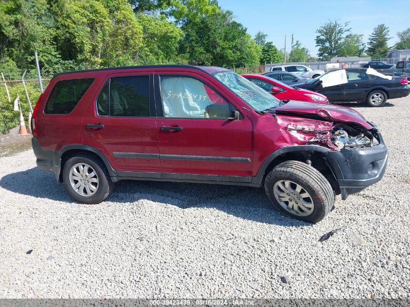 2006 Honda Cr-V Ex VIN: SHSRD78806U405552 Lot: 39423439