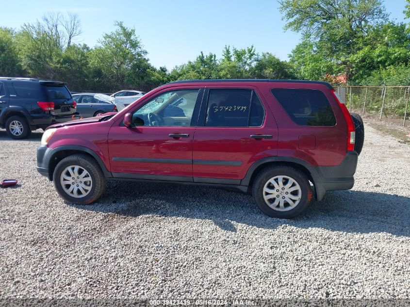 2006 Honda Cr-V Ex VIN: SHSRD78806U405552 Lot: 39423439