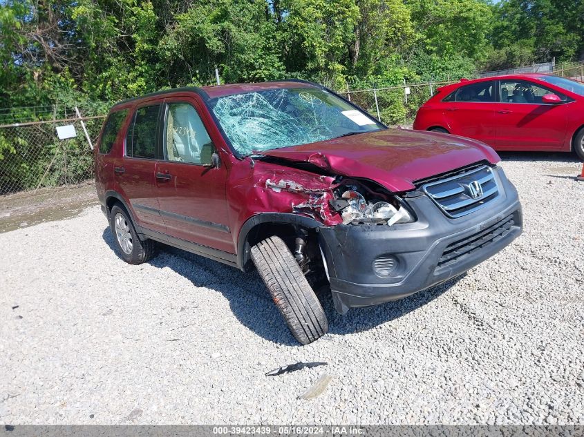 2006 Honda Cr-V Ex VIN: SHSRD78806U405552 Lot: 39423439