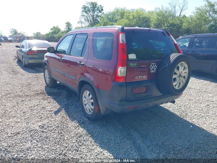 2006 Honda Cr-V Ex VIN: SHSRD78806U405552 Lot: 39423439