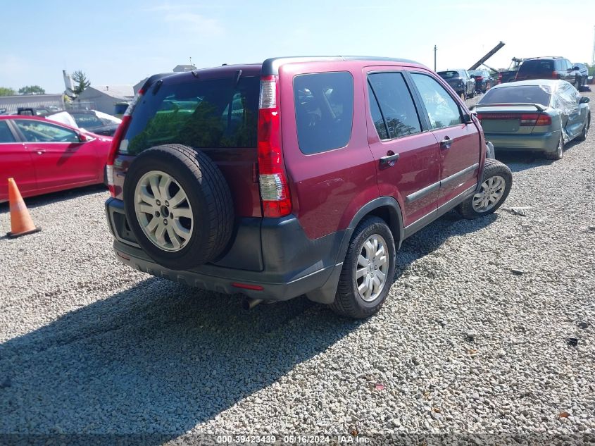 2006 Honda Cr-V Ex VIN: SHSRD78806U405552 Lot: 39423439