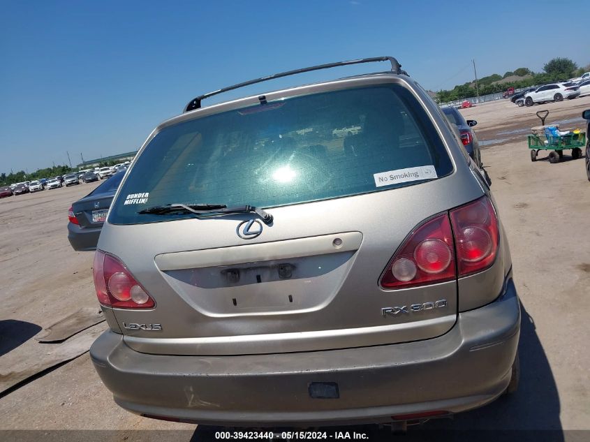 1999 Lexus Rx 300 VIN: JT6HF10U8X0090025 Lot: 39423440