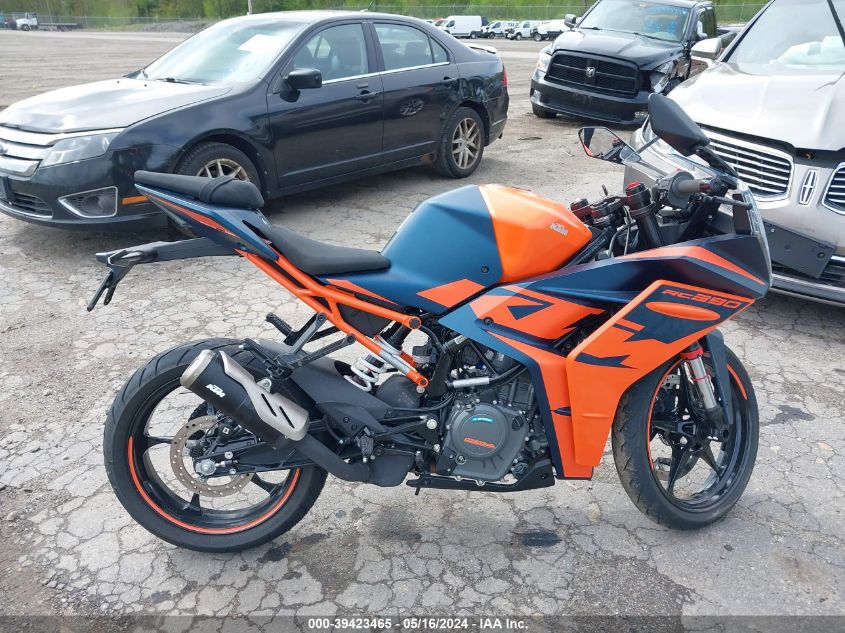 2022 Ktm 390 Rc VIN: MD2JYJ404NC214776 Lot: 39423465