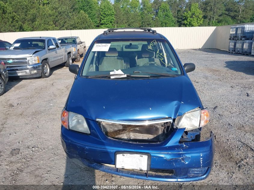 2001 Mazda Mpv Dx/Es/Lx VIN: JM3LW28G310180107 Lot: 39423507