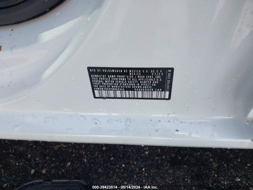 2023 Volkswagen Jetta 1.5T Sel VIN: 3VWGM7BU8PM055344 Lot: 39423514