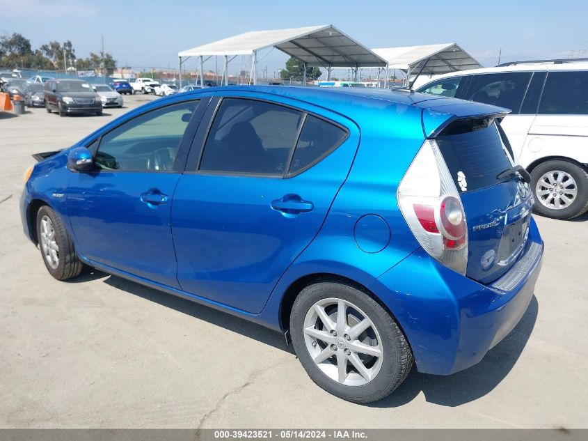 2012 Toyota Prius C Four VIN: JTDKDTB30C1024528 Lot: 39423521