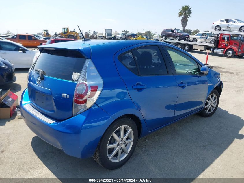 2012 Toyota Prius C Four VIN: JTDKDTB30C1024528 Lot: 39423521