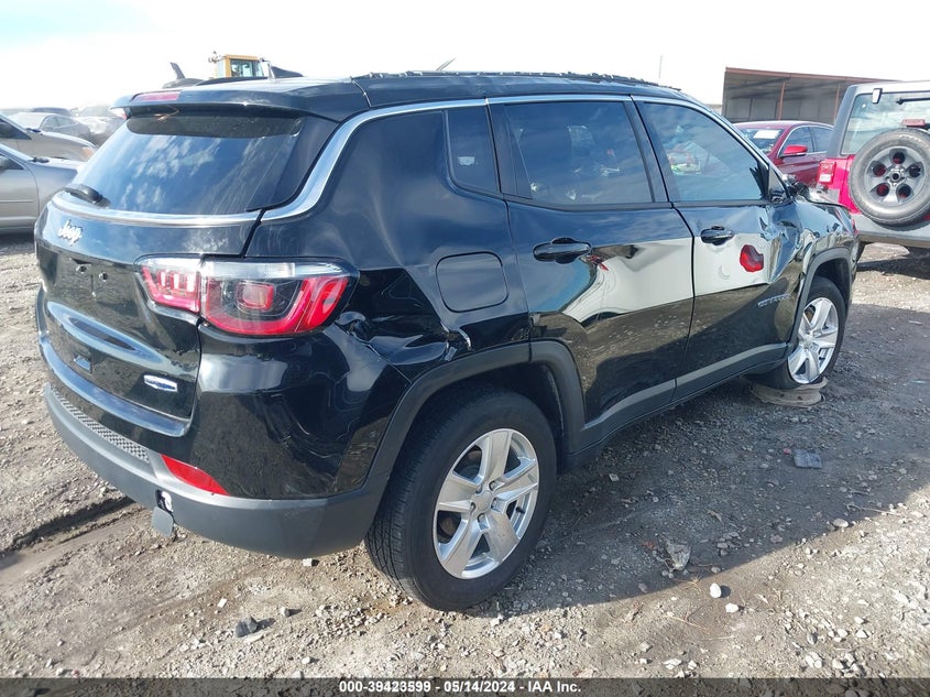 Vin: 3c4njcbb1nt106700, lot: 39908824, jeep compass latitude fwd 20224