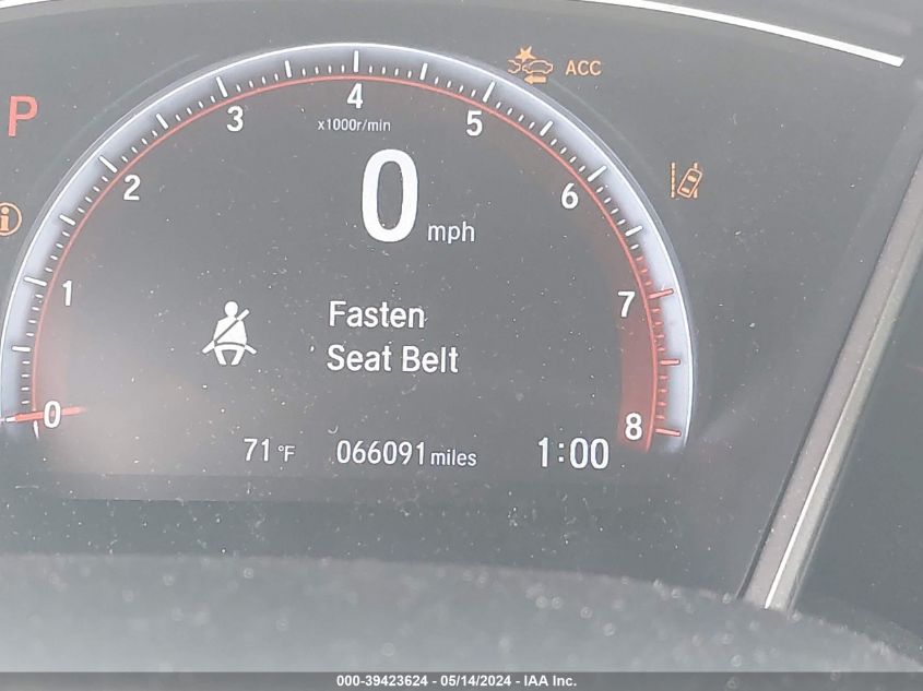 2020 Honda Civic Sport VIN: 2HGFC2F82LH501080 Lot: 39423624