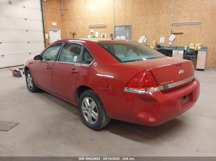 2008 Chevrolet Impala Ls VIN: 2G1WB58K889261345 Lot: 39423653