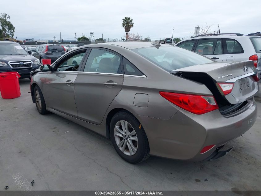 2014 Hyundai Sonata Gls VIN: 5NPEB4AC5EH933662 Lot: 39423655