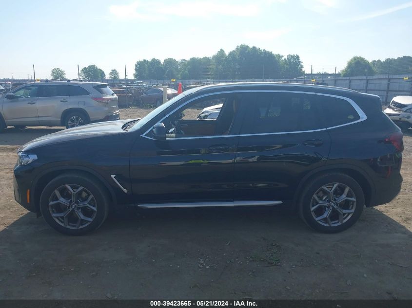 2024 BMW X3 Sdrive30I VIN: 5UX43DP05R9T72186 Lot: 39423665