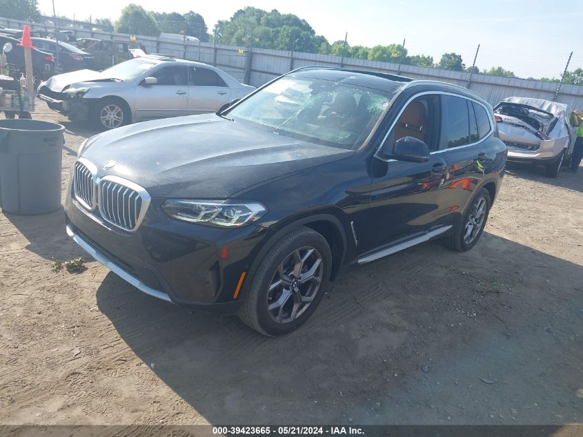 2024 BMW X3 Sdrive30I VIN: 5UX43DP05R9T72186 Lot: 39423665