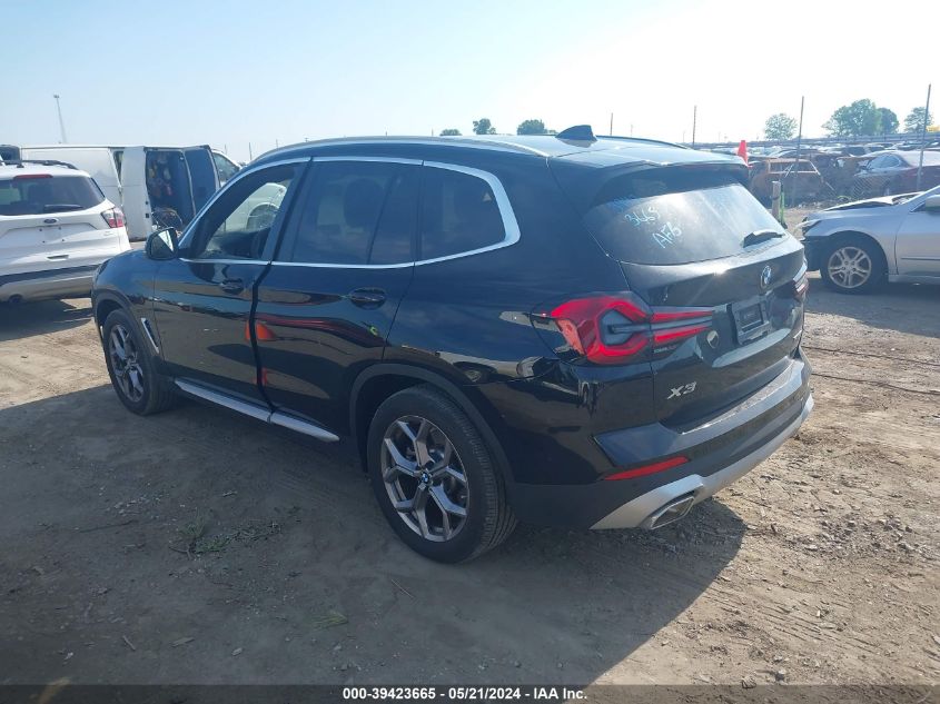 2024 BMW X3 Sdrive30I VIN: 5UX43DP05R9T72186 Lot: 39423665