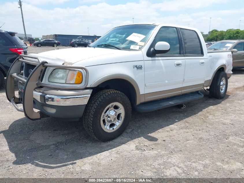 2002 Ford F-150 Lariat/Xlt VIN: 1FTRW08L62KB81830 Lot: 39423687