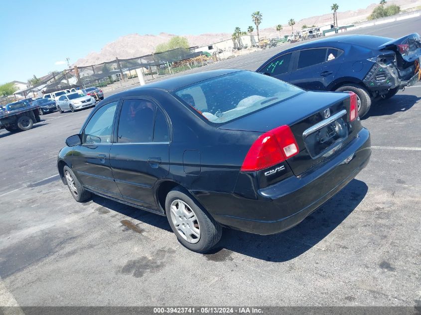 2001 Honda Civic Lx VIN: 2HGES16531H569626 Lot: 39423741