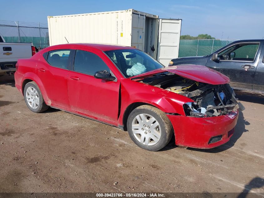 2013 Dodge Avenger Se VIN: 1C3CDZAB4DN755929 Lot: 39423766