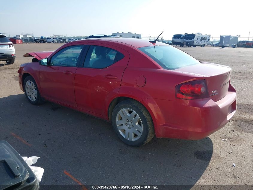 2013 Dodge Avenger Se VIN: 1C3CDZAB4DN755929 Lot: 39423766