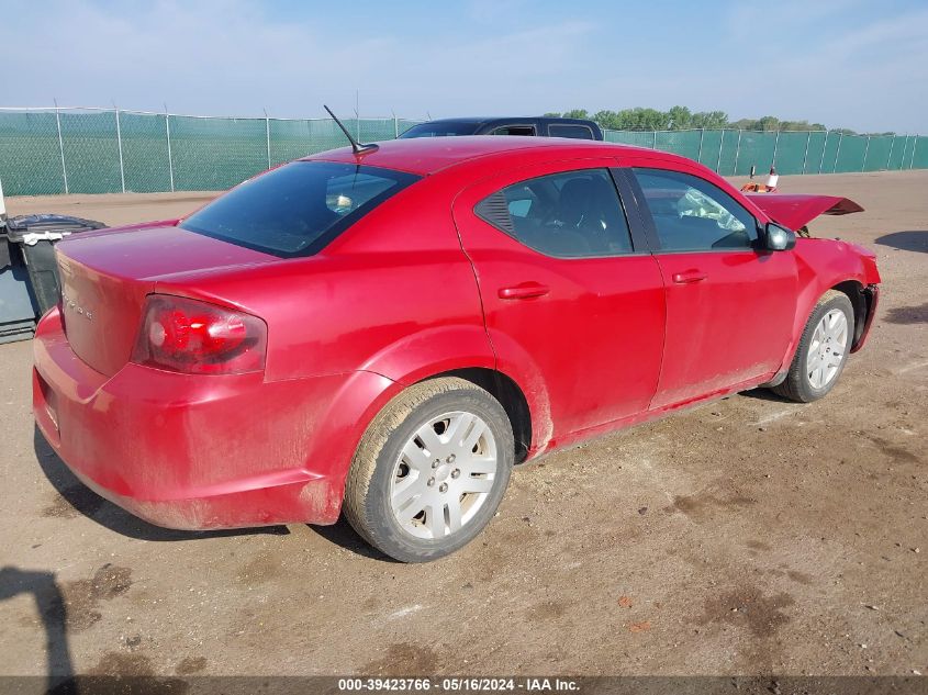 2013 Dodge Avenger Se VIN: 1C3CDZAB4DN755929 Lot: 39423766