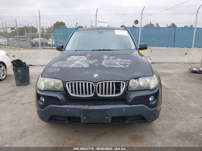 2007 BMW X3 3.0Si VIN: WBXPC93407WF16543 Lot: 39423775