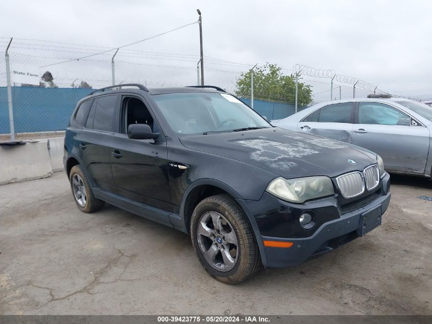 2007 BMW X3 3.0Si VIN: WBXPC93407WF16543 Lot: 39423775