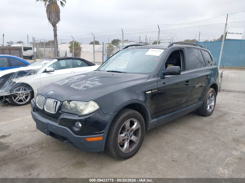 2007 BMW X3 3.0Si VIN: WBXPC93407WF16543 Lot: 39423775