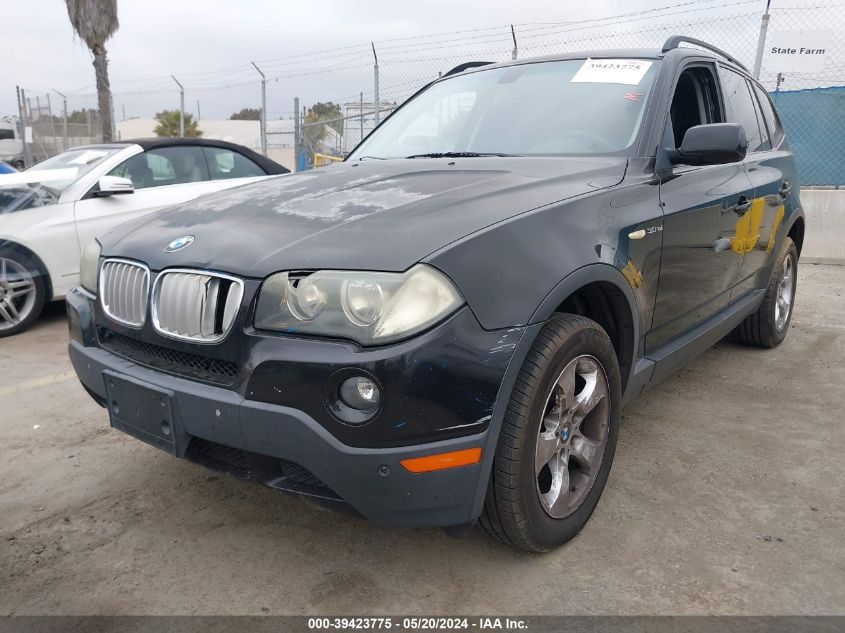 2007 BMW X3 3.0Si VIN: WBXPC93407WF16543 Lot: 39423775