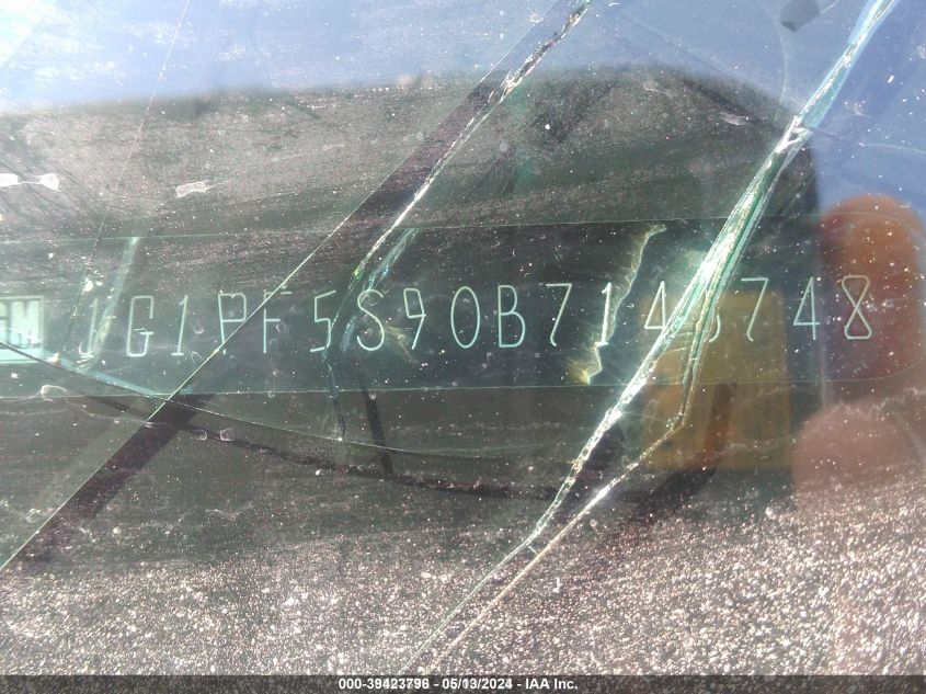 2011 Chevrolet Cruze 1Lt VIN: 1G1PF5S90B7143748 Lot: 39423796