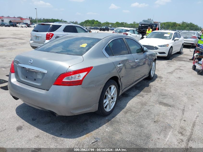 2009 Nissan Maxima 3.5 S VIN: 1N4AA51E79C821283 Lot: 39423799