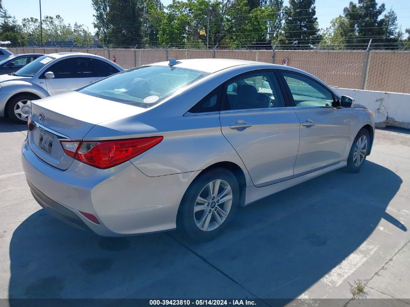 2014 Hyundai Sonata Gls VIN: 5NPEB4AC3EH911045 Lot: 39423810