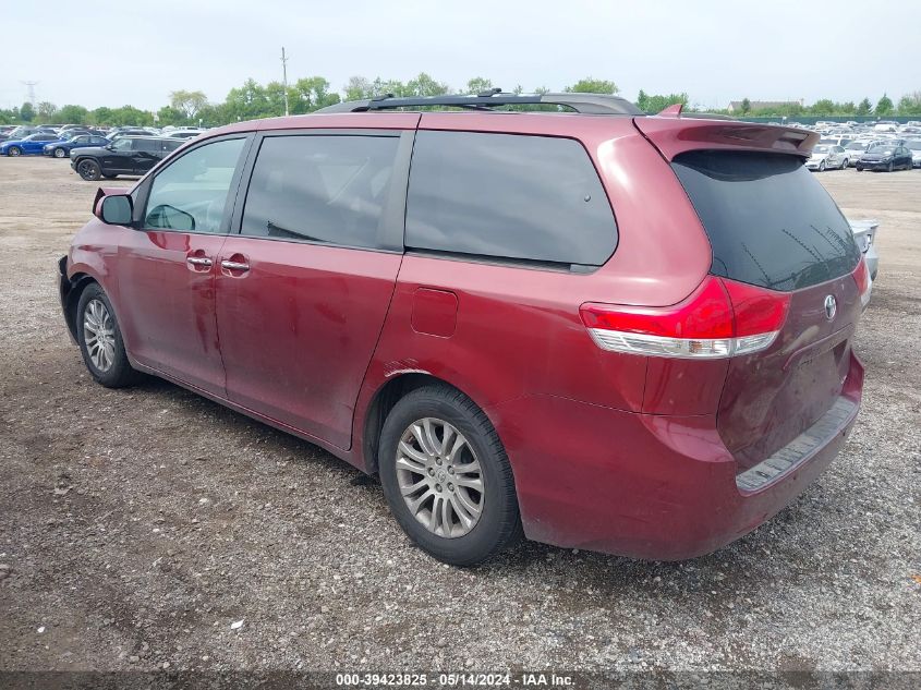 2011 Toyota Sienna Xle V6 VIN: 5TDYK3DC1BS062820 Lot: 39423825