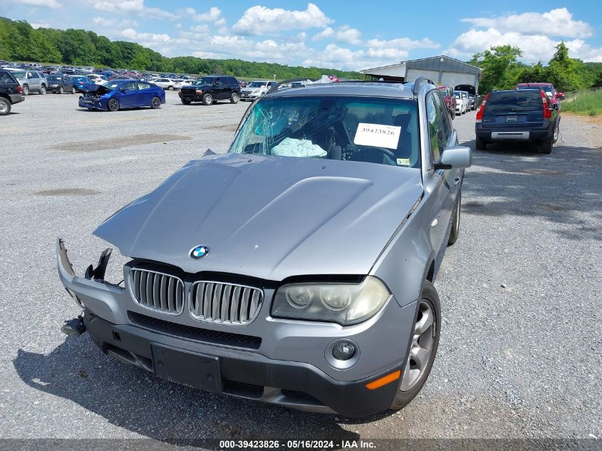 2007 BMW X3 3.0Si VIN: WBXPC93407WF26165 Lot: 39423826