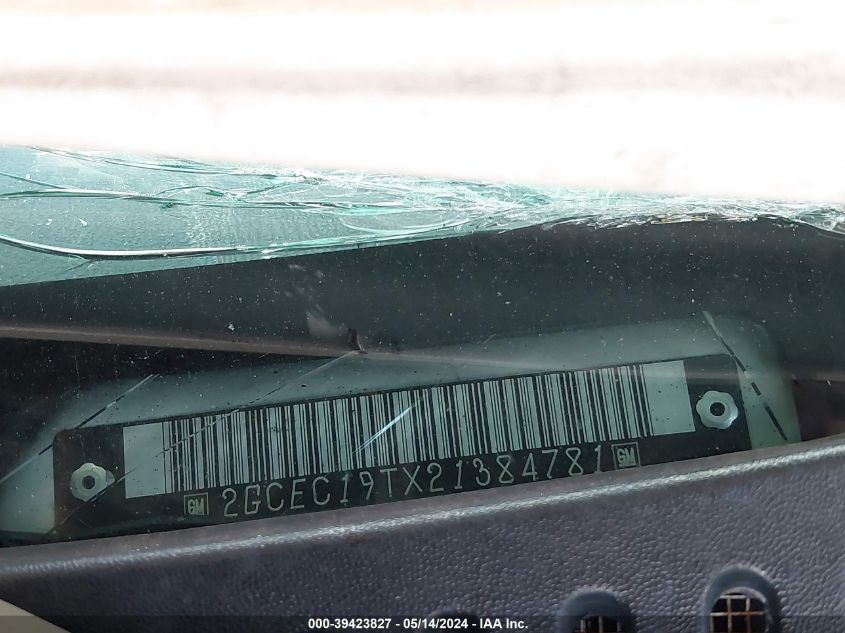 2002 Chevrolet Silverado 1500 Ls VIN: 2GCEC19TX21384781 Lot: 39423827