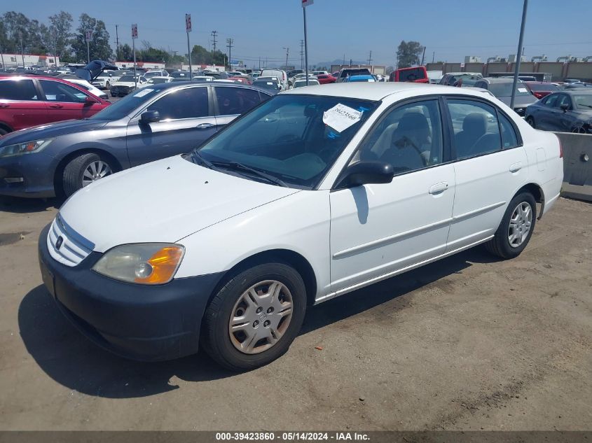 2003 Honda Civic Lx VIN: JHMES16503S000354 Lot: 39423860