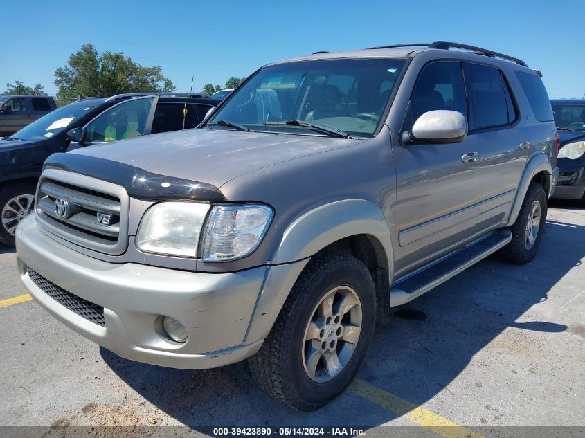 2002 Toyota Sequoia Sr5 V8 VIN: 5TDZT34AX2S105809 Lot: 39423890