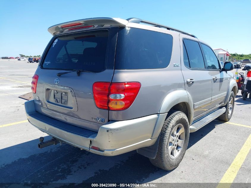 2002 Toyota Sequoia Sr5 V8 VIN: 5TDZT34AX2S105809 Lot: 39423890