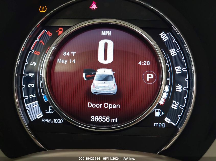 2017 Fiat 500 Pop VIN: 3C3CFFKR4HT570824 Lot: 39423895