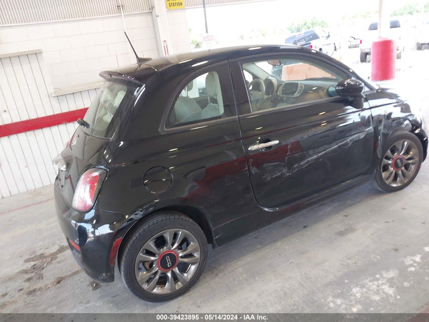 2017 Fiat 500 Pop VIN: 3C3CFFKR4HT570824 Lot: 39423895