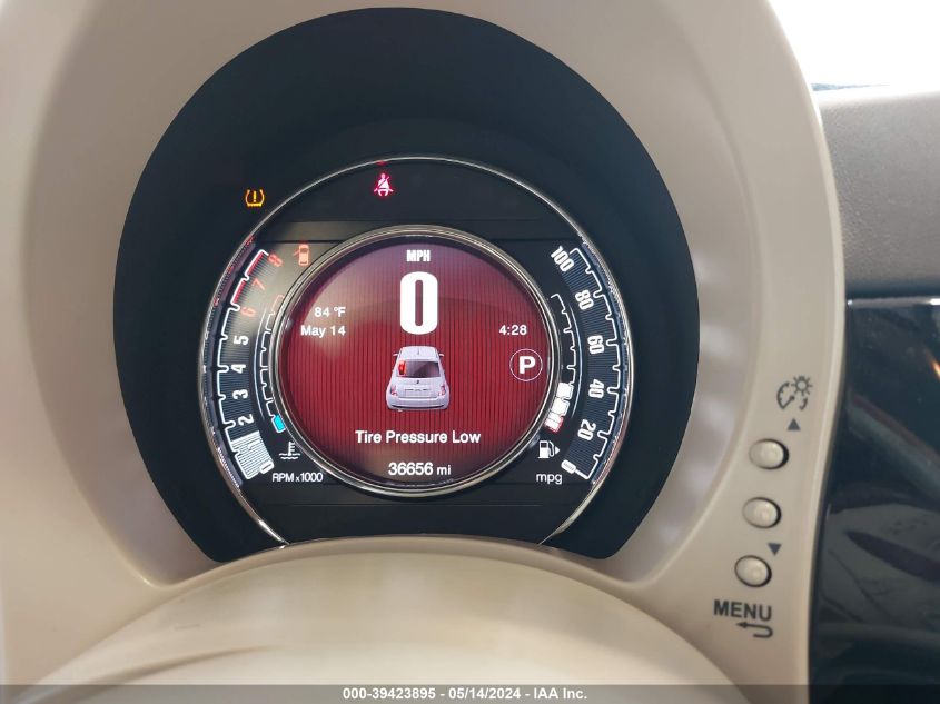 2017 Fiat 500 Pop VIN: 3C3CFFKR4HT570824 Lot: 39423895