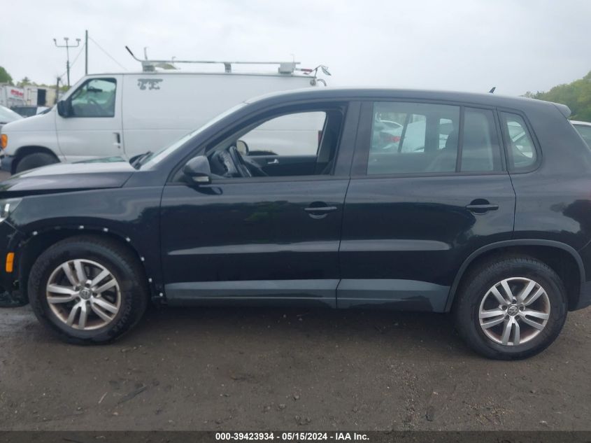 2014 Volkswagen Tiguan S VIN: WVGBV3AX4EW625315 Lot: 39423934