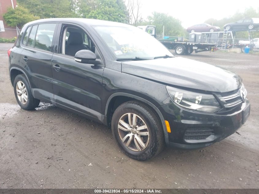 2014 Volkswagen Tiguan S VIN: WVGBV3AX4EW625315 Lot: 39423934