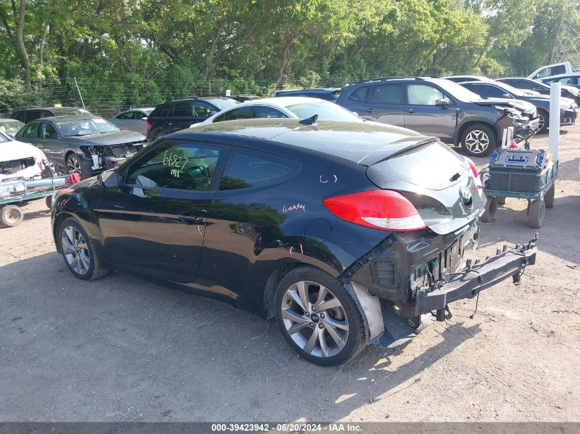 2017 Hyundai Veloster VIN: KMHTC6AD1HU311641 Lot: 39423942