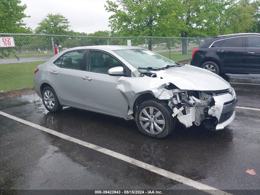 2015 Toyota Corolla Le VIN: 2T1BURHE9FC424289 Lot: 39423943