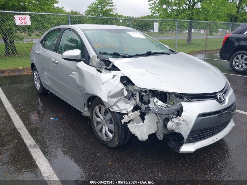 2015 Toyota Corolla Le VIN: 2T1BURHE9FC424289 Lot: 39423943