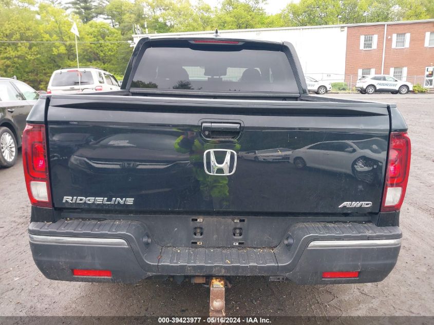 2017 Honda Ridgeline Sport VIN: 5FPYK3F1XHB011137 Lot: 39423977