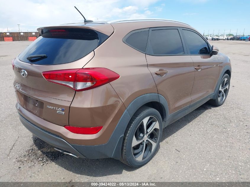 2016 Hyundai Tucson Sport VIN: KM8J3CA22GU061264 Lot: 39424022