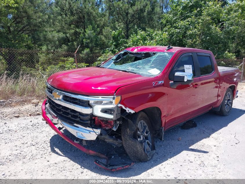 2022 Chevrolet Silverado 1500 4Wd Standard Bed Lt VIN: 1GCUDDED8NZ552051 Lot: 39424033