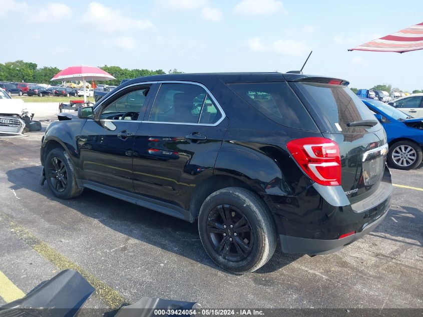 2017 Chevrolet Equinox Ls VIN: 2GNALBEK4H1584590 Lot: 39424054