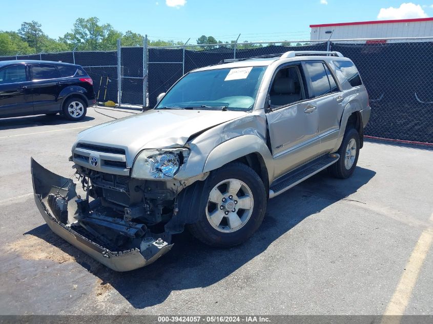 2003 Toyota 4Runner Limited V8 VIN: JTEZT17R230004835 Lot: 39424057