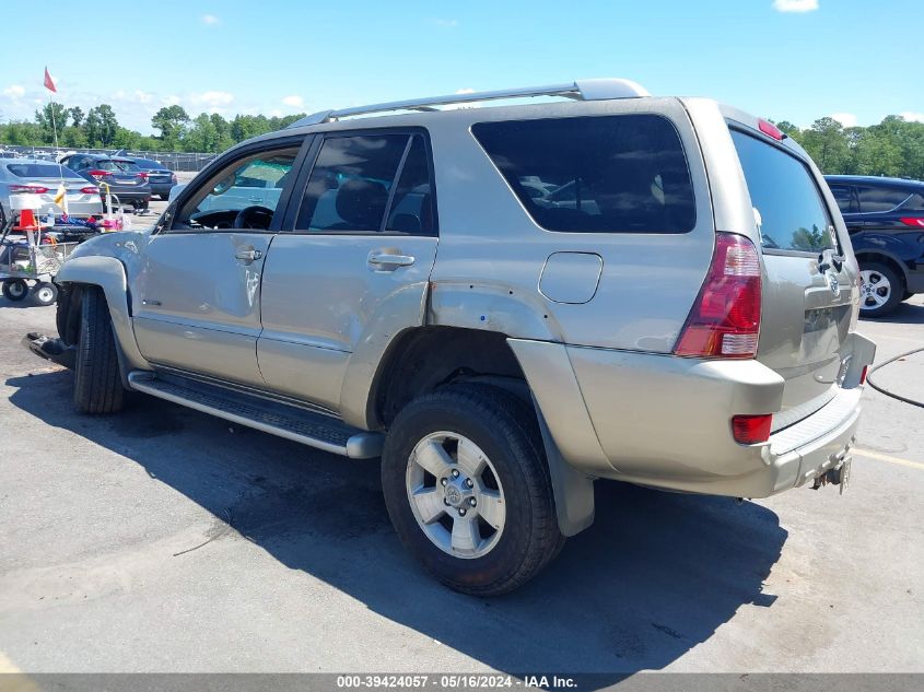 2003 Toyota 4Runner Limited V8 VIN: JTEZT17R230004835 Lot: 39424057